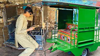 The Amazing Skill of Manufacturing best quality Six Seater rickshaws in Rickshaw Gari factory
