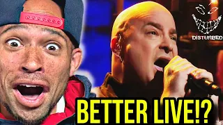 Rapper FIRST REACTION to Disturbed "The Sound Of Silence" LIVE on CONAN / TBS ! Even BETTER!