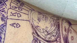 Gangster Balaclava/Tattoo Time Lapse/ Part1