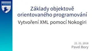 Základy objektově orientovaného programování - Vytvoření XML pomocí Nokogiri