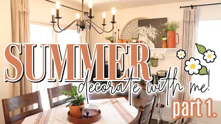 SUMMER 2021 DECORATE WITH ME | DECORATING FOR SUMMER | PART 1