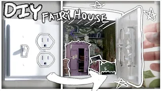 HIDDEN FAIRY HOUSE IN A LIGHTSWITCH DIY DIORAMA | Renter friendly 🧚‍♀️