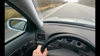 Mercedes Benz E500 autobahn Top speed 256 Km/h