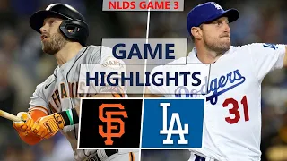 San Francisco Giants vs. Los Angeles Dodgers Highlights | NLDS Game 3 (2021)