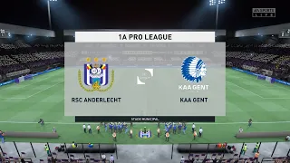 RSC Anderlecht vs KAA Gent (01/09/2022) Jupiler Pro League FIFA 22