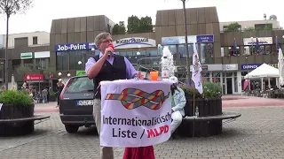 Wahlkundgebung der Internationalistischen Liste MLPD in Erlangen, 02.09.2017