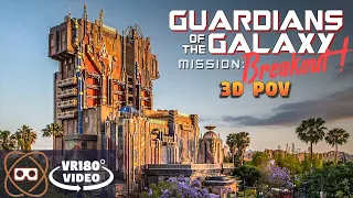 [VR180] DCA Guardians of the Galaxy Ride - Mission Breakout VR180° POV