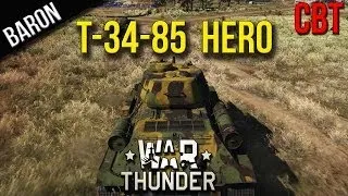 War Thunder Ground Forces Gameplay - T-34-85 Hero Tanker