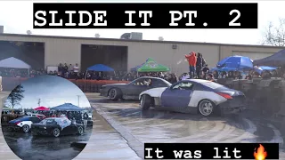 DRIFTING MY 350z IN THE RAIN!!! NICKY SLIDES SLIDE IT PT. 2 EVENT!!!