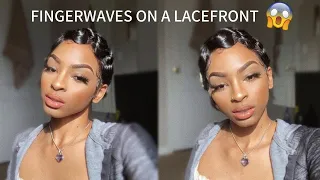 Fingerwaves On A Lace Front Wig 😍 (the EASY way) || Jewel Pray