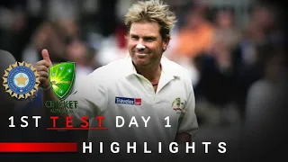 India vs Australia|2001|1st Test Day 1 Highlights|Mumbai