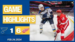 Game Highlights: Red Wings 6, Blues 1