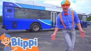 Blippi Explores a Bus | Blippi | Learning Videos For Kids | Education Show For Toddlers