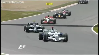 2008 Spanish GP - Start and Opening Laps (Kimi Raikkonen leads; Fernando Alonso nearly crashes)