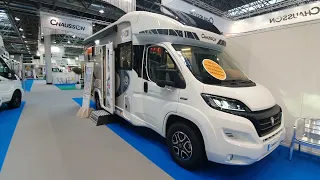 Chausson motorhome with enormous lounge + a lot of storage : 640 Titanium VIP.  Short tour.