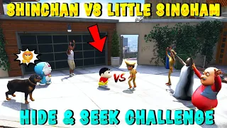 Shinchan Vs Little Singham Hide and Seek Challenge in GTA 5