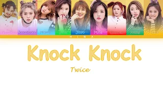 TWICE (트와이스) - Knock Knock - Color Coded lyrics (Hang/Rom/Eng)