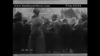 Funeral of Lenin in 1924, U.S.S.R.  Archive film 62254