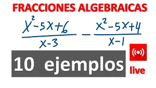 FRACCIONES ALGEBRAICAS. Sumas y restas