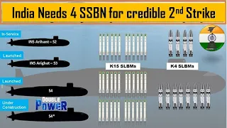 India needs 4 Nuclear powered Ballistic missile Submarines SSBN #indiannavy #submarine