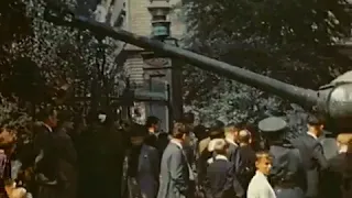Nice original colour footage of a soviet army IS 2M at the end of WW2 in Czechoslovakia 3