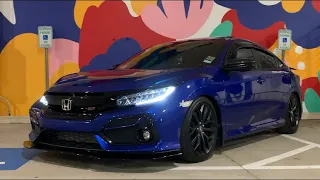 Installing D2 Lowering Springs On My 2020 Civic Si And Doing A Video Shoot