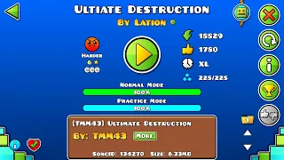 Geometry Dash - "Ultiate Destruction" by Lation +3 coins (Complete)| GDNotAnAWPer2K