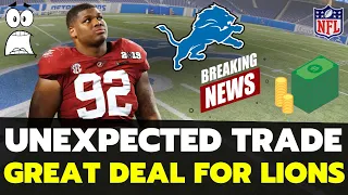 JUST HAPPENED! OH YES! BIG TRADE? TOTAL SURPRISE! FANS WERE IN SHOCKED! DETROIT LIONS NEWS TODAY