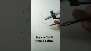 Draw a circle from three non colinear points