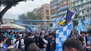 Napoli Salernitana 1-1, ma fuori la Curva B si continua a cantare! 🙌💙