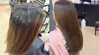 Hair colour change with grey coverage