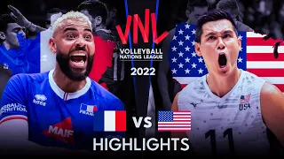 LEGENDARY MATCH | USA vs FRANCE | Men's VNL 2022