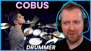 Drummer reacts to COBUS Larger Than Life drum cover