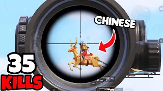 Even Chinese Players Wet Their Pants After Watching This Sniping • (35 KILLS) • BGMI Gameplay