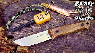 Туристический нож Nikki D2 StoneWash орех от Kizlyar Supreme