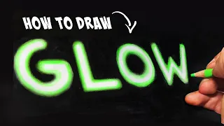 HOW TO DRAW GLOW EFFECT | Tutorial | #shorts | DrawlikeaSir