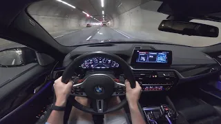 BMW M5 | 2018 | 600 HP | POV Drive | 3D Audio