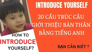 Giới thiệu bản thân bằng Tiếng Anh | Introduce yourself in English | Bé 3 tuổi | Sabi TV