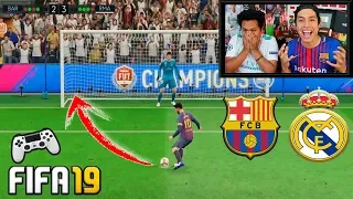 ¡¡RETO FIFA 19!! Penaltis con castigo HUMILLANTE 😱       BARÇA vs REAL MADRID