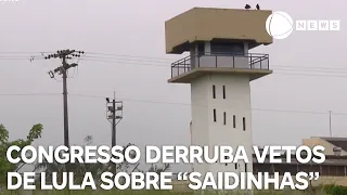 Congresso derruba vetos de Lula em relação às "saidinhas"