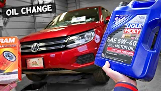 VW TIGUAN OIL CHANGE 2007 2008 2009 2010 2011 2012 2013 2014 2015 2016 2017