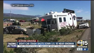 Deadly crash closes US 93 near Kingman