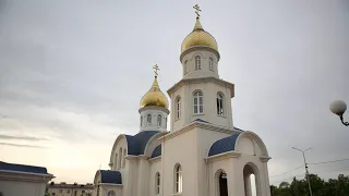 Освящение нового Введенского храма в станице Динской