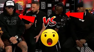 Jake Paul And Deji Get Into Heated Exchange During Misfits Boxing Event