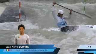 Jean Pierre Bourhis, Senegal, Canoe Slalom, Semi Finals / 2024 ICF Canoe Slalom World Cup Augsburg