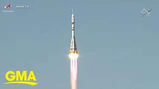 Russians launch into space to film 1st movie in orbit l GMA