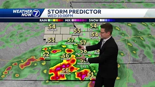 PM showers likely Wednesday, storms tonight