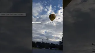 Hot Air Balloon Crashes into power lines and lake