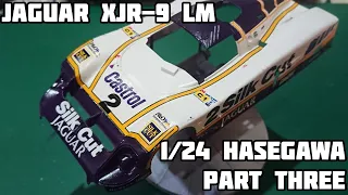 How to build the Jaguar XJR-9 LM - part 3 - 1/24 by Hasegawa - decals