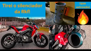 TIREI O SILENCIADOR DA RKF! *que estrondo*